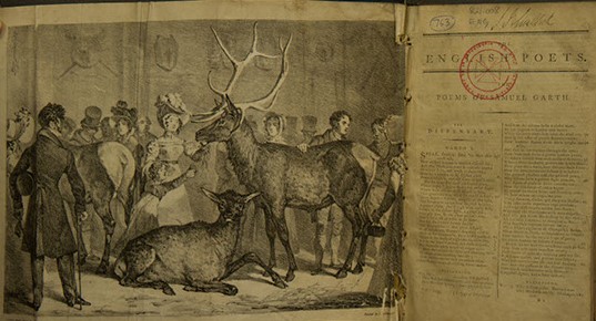 Fold-out image from Samuel Johnson, The Works of the Poets of Great Britain and Ireland, vol. 4 (Dublin, 1800)