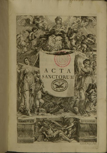 Jean Bolland et al., Acta Sanctorum quotquot toto orbe coluntur vel a Catholicis scriptoribus celebrantur. Februarii, vol. 1 (Venice: Sebastian Coleti, Johannes Baptist, and Albrizzi Hieron, 1734).
