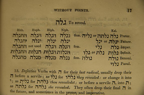 Johannes Buxtorf, Synagoga Judaica (Basel: Ludovicus K&ouml;nig, 1641)and Lexicon Hebraicum et Chaldaicum: complectens omnes vocestam primas quam derivatas, qu&aelig; in Sacris Bibliis, Hebr&aelig;&acirc;, & ex parte Chald&aelig;&acirc; lingu&acirc; scriptis extant (London: Jacobus Junius and Moses Bell, 1646). 114 x 170 mm; Illustration: spines