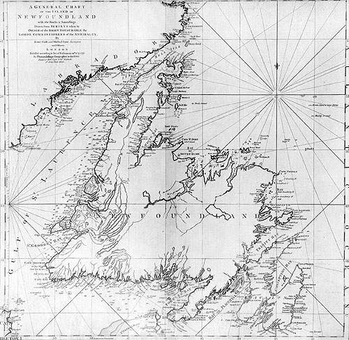 1775 Chart of Newfoundland