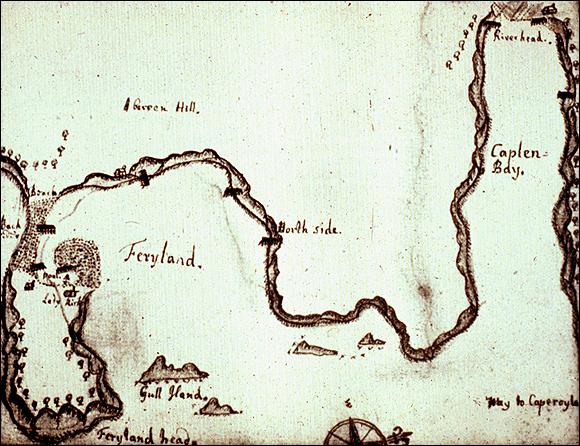 James Yonge's Map of Ferryland, ca. 1663