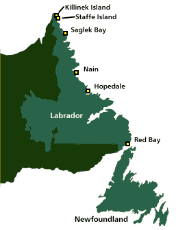 Important Locations in Labrador