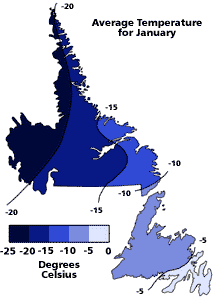 Climate Zones of Newfoundland and Labrador