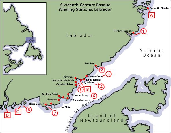 16th Century Basque Whaling Stations