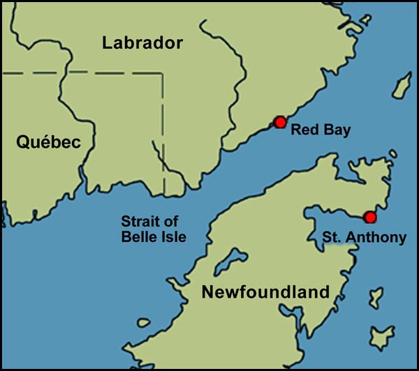 Red Bay in the Strait of Belle Isle